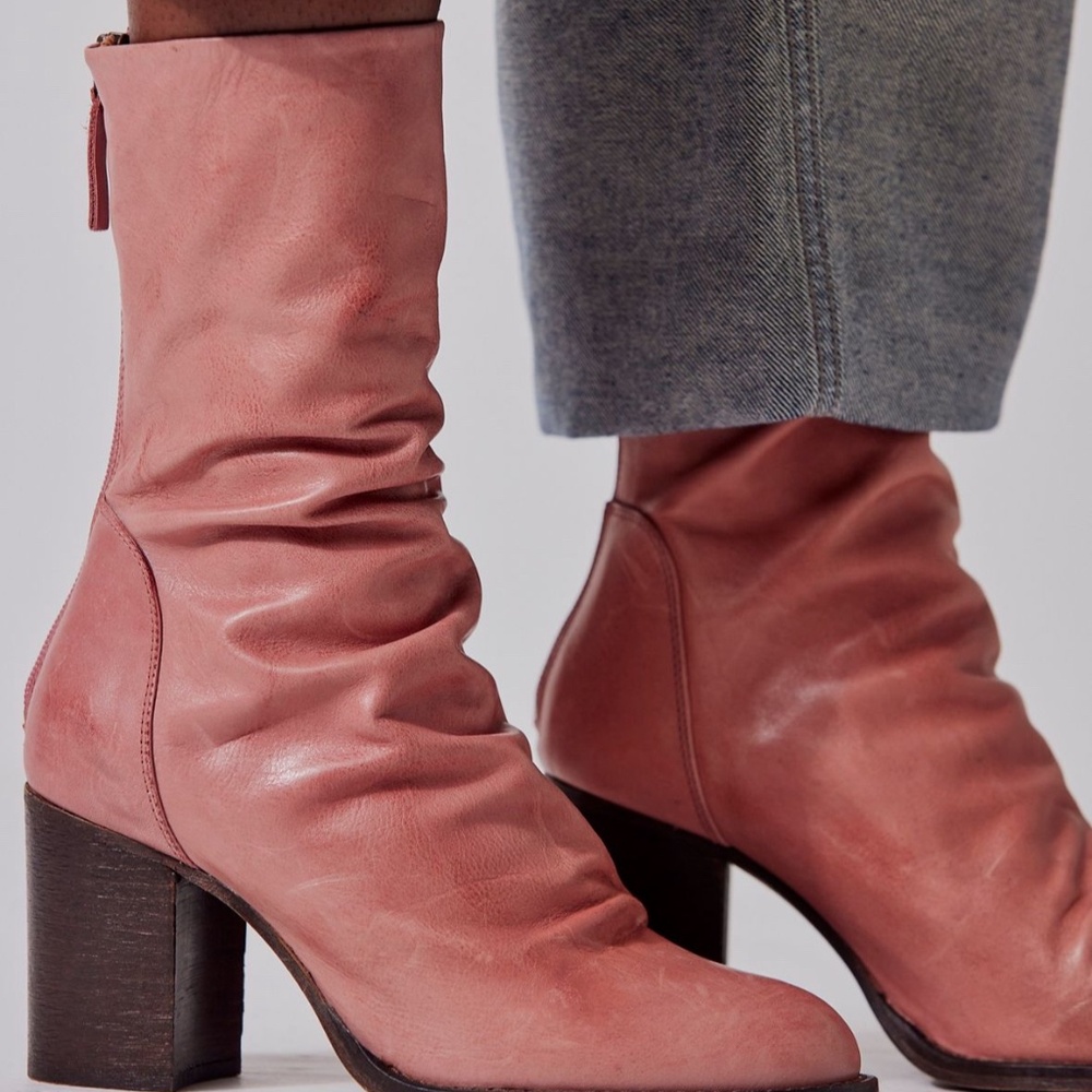 Free people Elle block heel boots